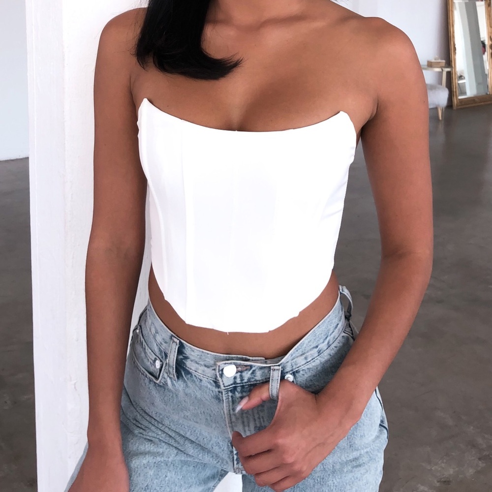 White Corset Top